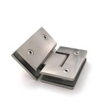 Szklane zawiasy prysznicowe